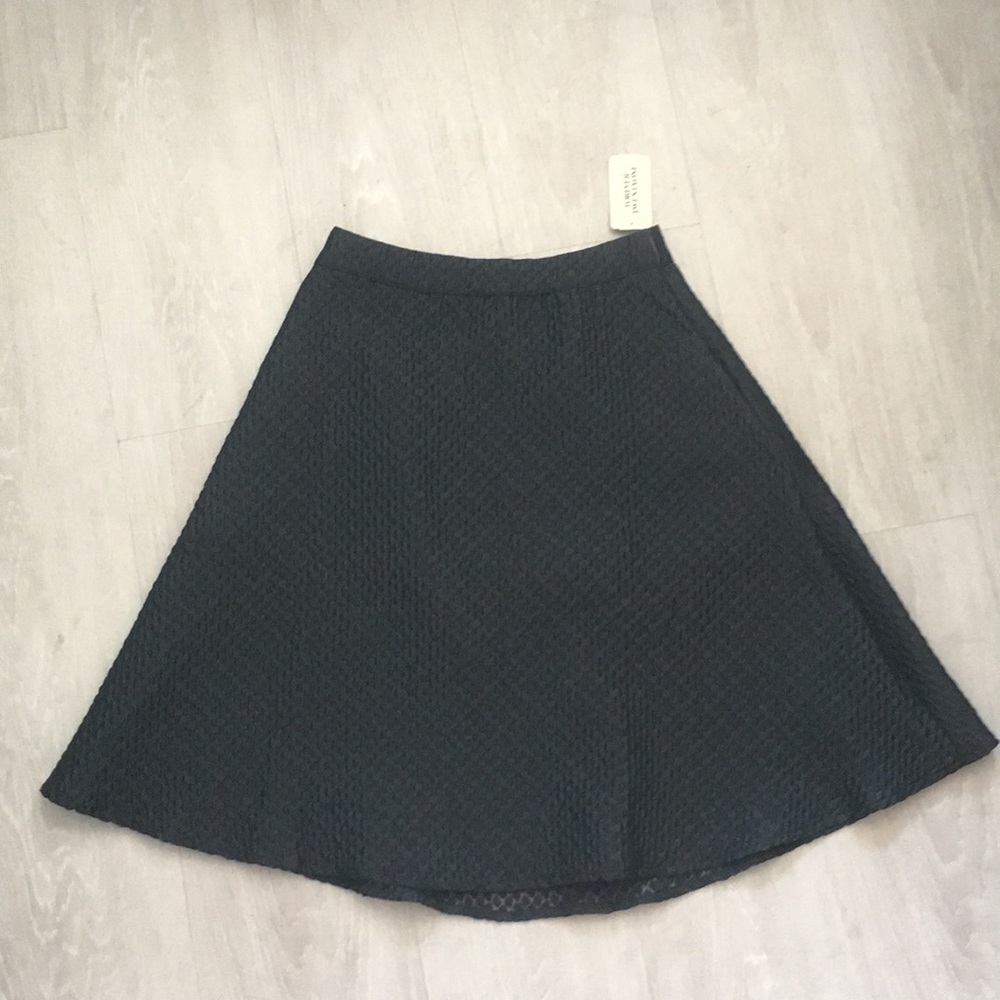 Forever 21 textured black midi skirt